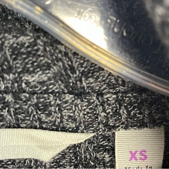 Athleta Cardigan XS Grey Heathered Open Front Long Sleeve Cozy Warm - Picture 3 of 6